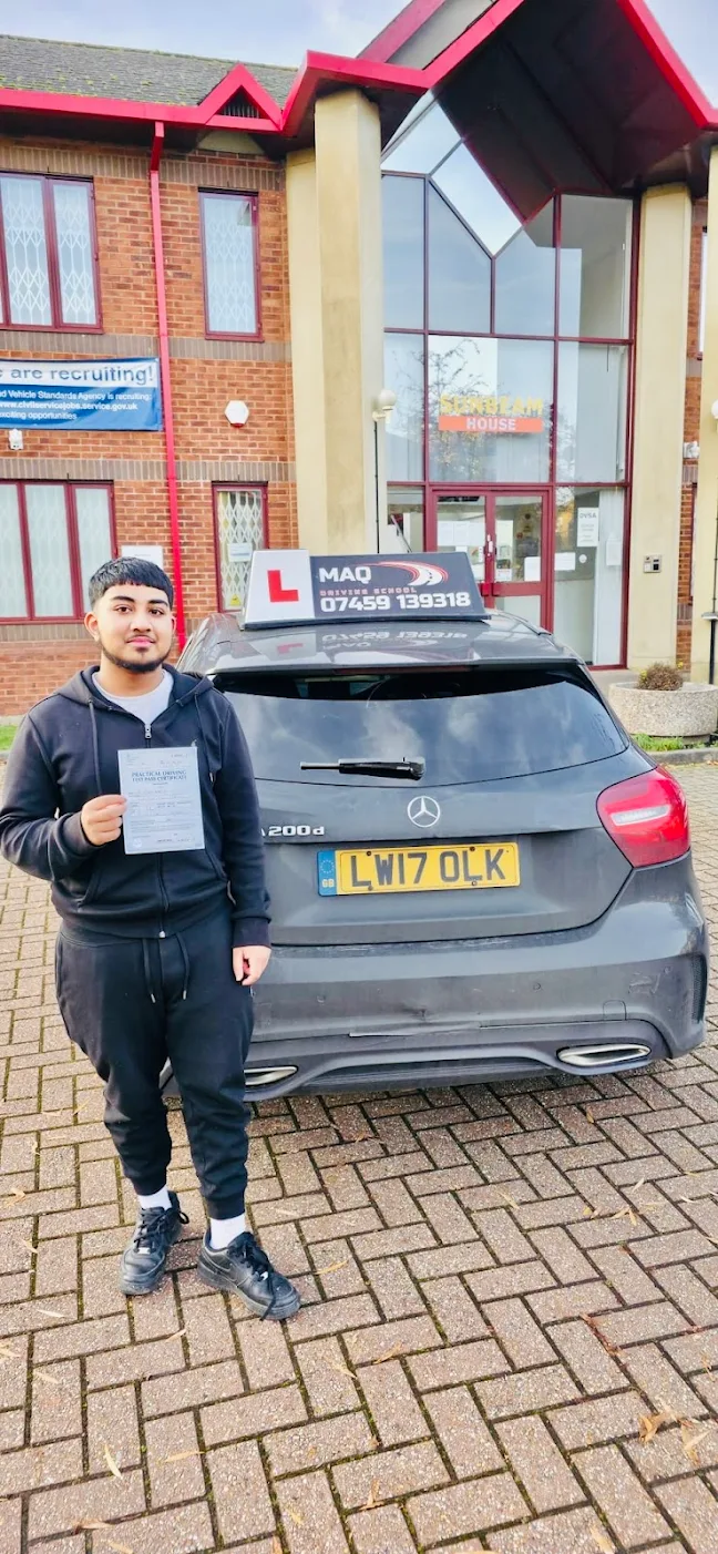 MAQ Driving School pupil First-time pass
